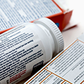 Dietary supplement composition on a label
